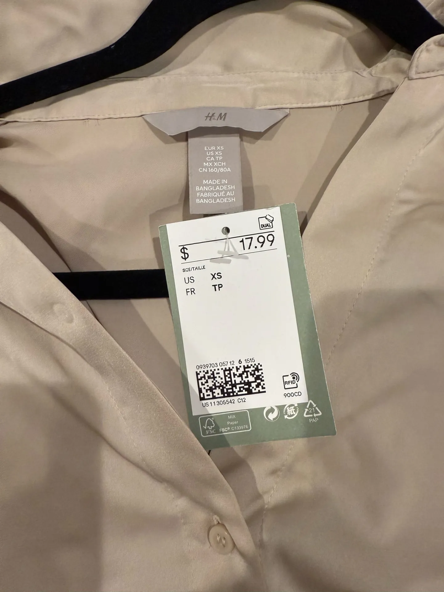 H&M Button-Up Blouse Long Sleeve - Image 3