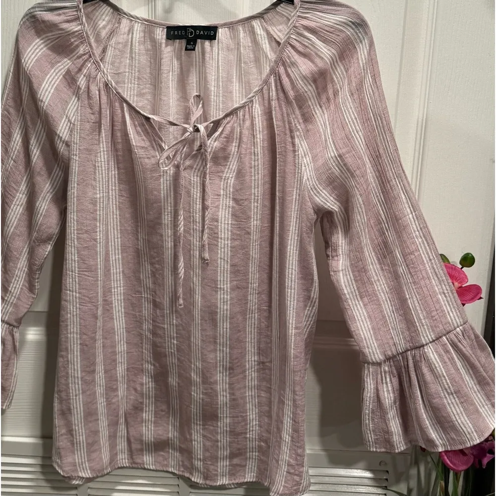 Fred David  Bohemian Top Women's Size S - Image 5