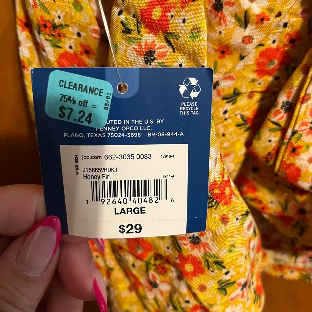 Arizona Jean Company Orange Yellow Asymmetrical Ruffled Camisole - Image 4