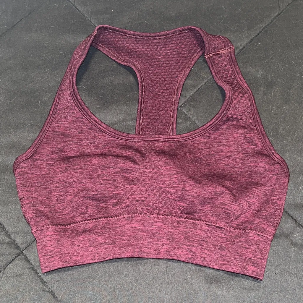 Alphalete Impact Maroon Sports Bra - Image 4