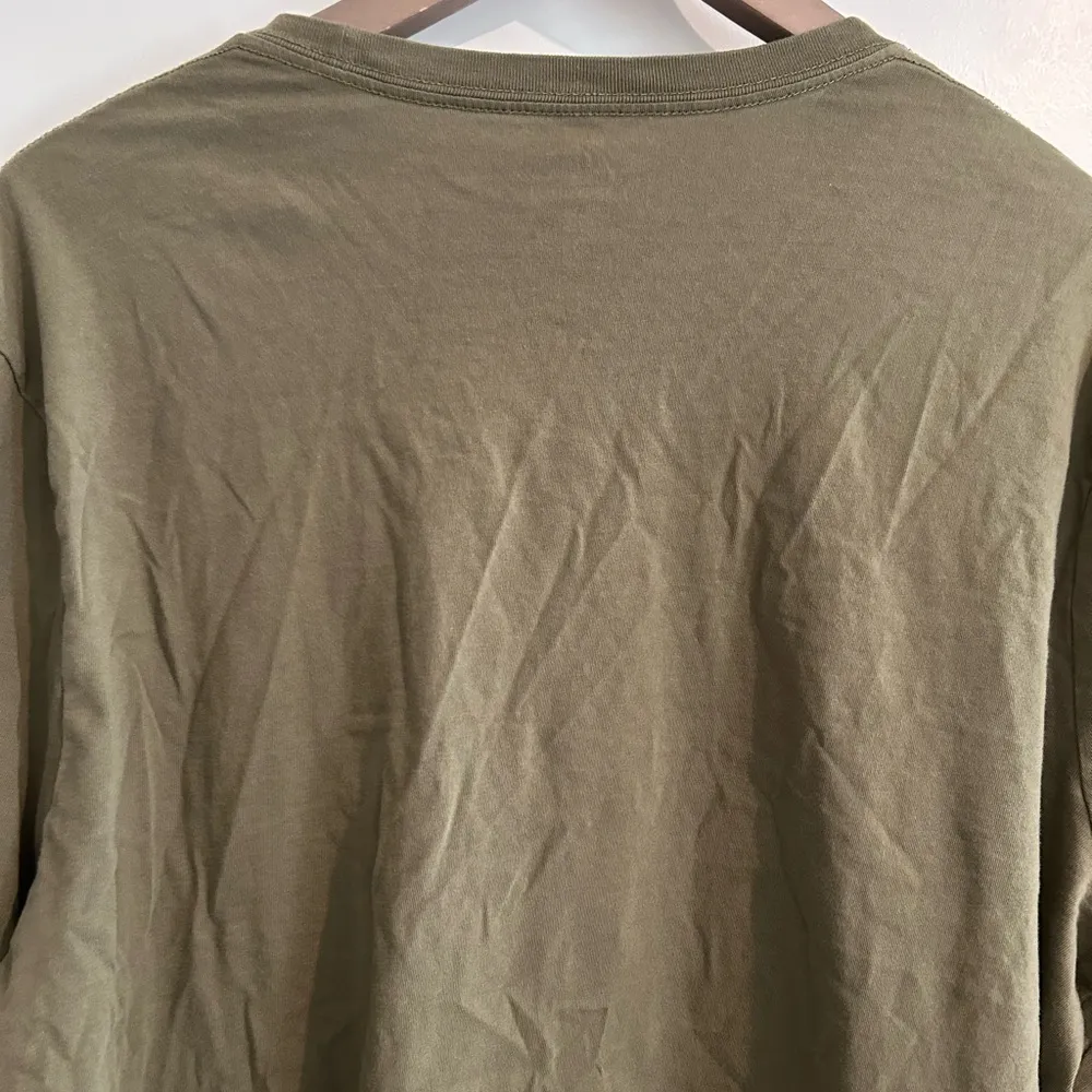 J Crew Essential Tee Khaki Green Size XL - Image 9