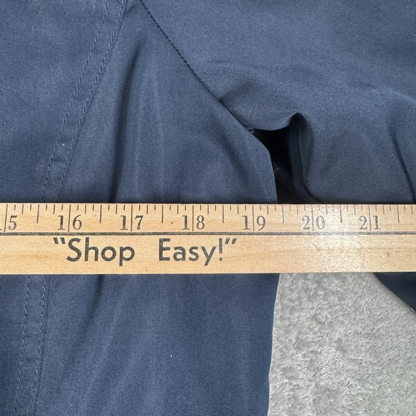 Hollister Jacket Blue Faux Fur Hooded Lined Winter Parka Coat‎ Womens Size Small - Image 12