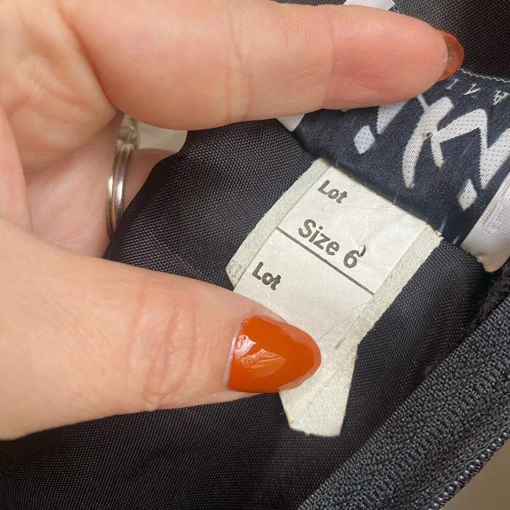 Vintage Y2K Niki Originals Black & White Halter Formal Maxi Gown Sz 6 - Image 6