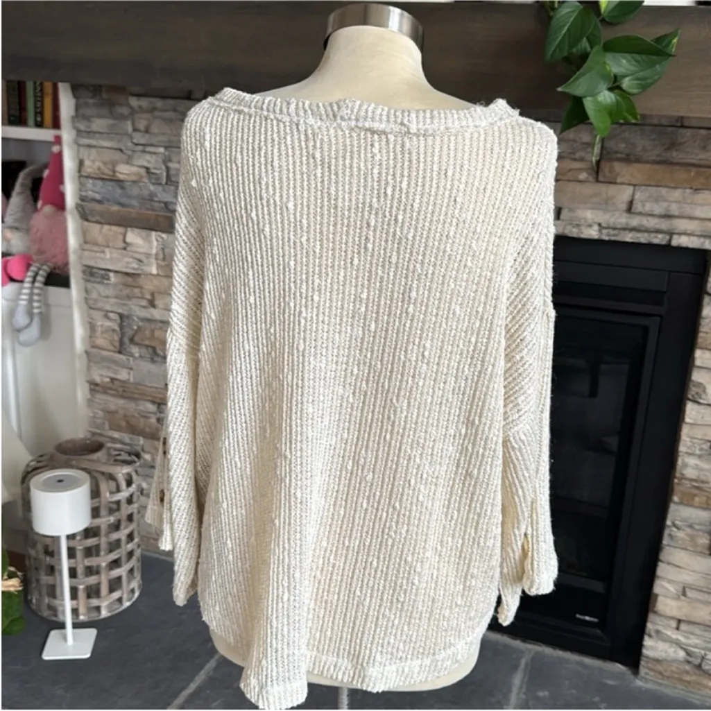 Blu Pepper Cream Knit Sweater - Image 6