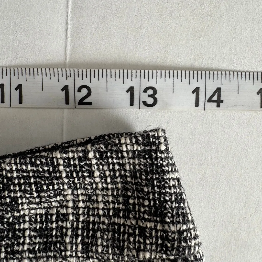 Women's Kate Spade Skirt the rules Black & White Tweed Pencil Skirt Size 0 - Image 12