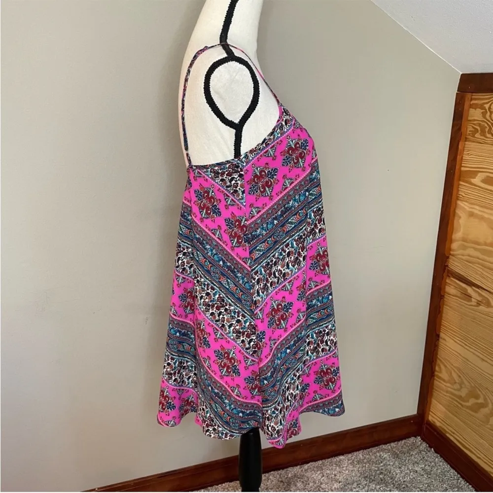 Show Me Your Mumu Bella Mini Dress in La Boheme Pink Small - Image 4