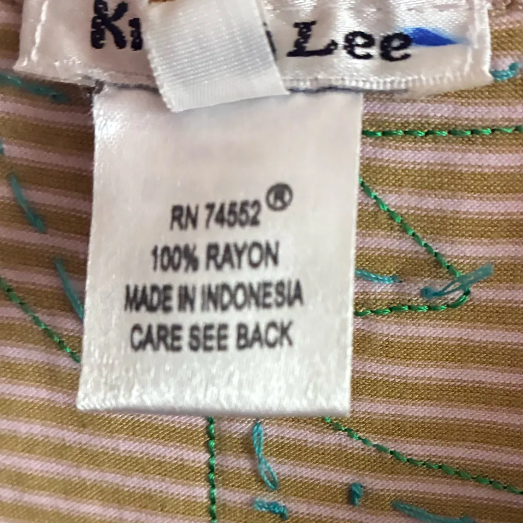 🆕Krista Lee Y2K Stylish Embroidered Sequins Top S🆕 Tan - Image 12