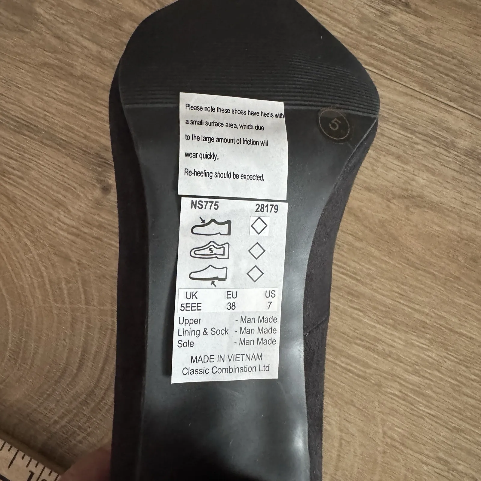 Simply Be Black Gold Embroidered Heels Clutch‎ Set Womens 7 Party Wedding Guest - Image 10