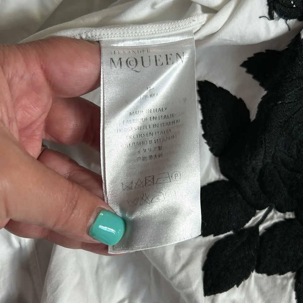 Alexander McQueen embroidered button front shirt - Image 5