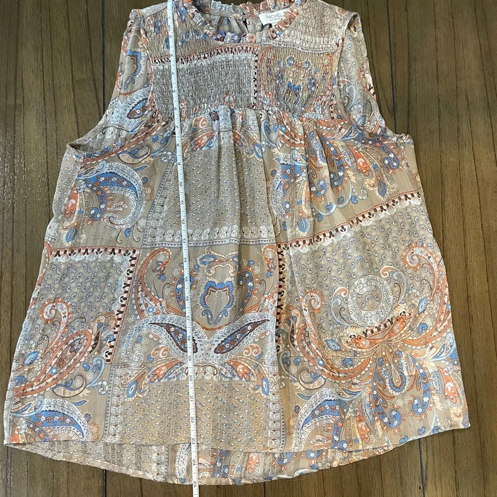 Rachel Zoe Paisley Sleeveless Top - Multicolor - Image 4