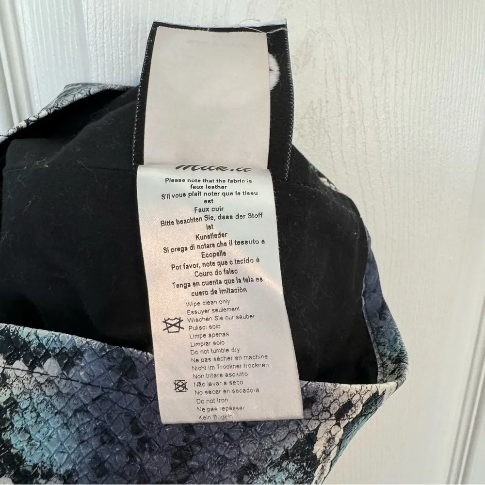 Milk It Vintage mini skirt in faux snakeskin two - Image 8