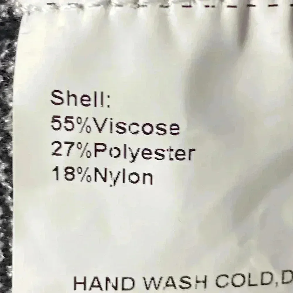 WEEKEND BY SUZANNE BETRO SIZE 1X/2X BLACK WHITE LONG BUTTON FRONT CARDIGAN - Image 10