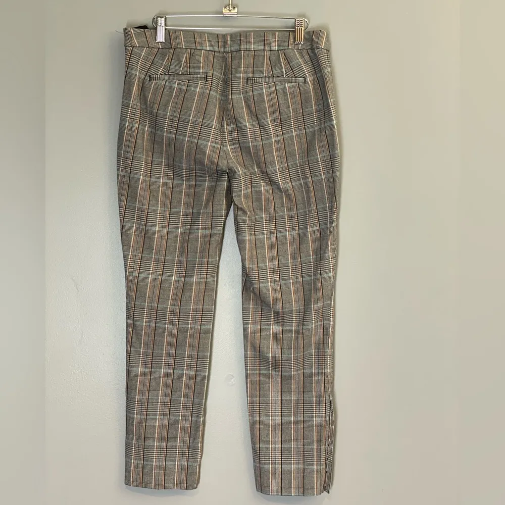 Talbots Chatham Button Hem Ankle MacIntosh Plaid Straight Leg Officecore Pants - Image 5
