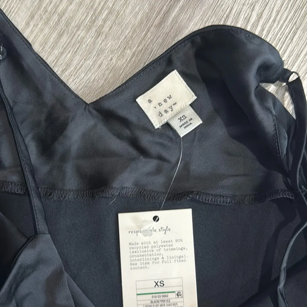 nwt // a new day satin vneck spaghetti strap maxi dress with side slit - Image 8