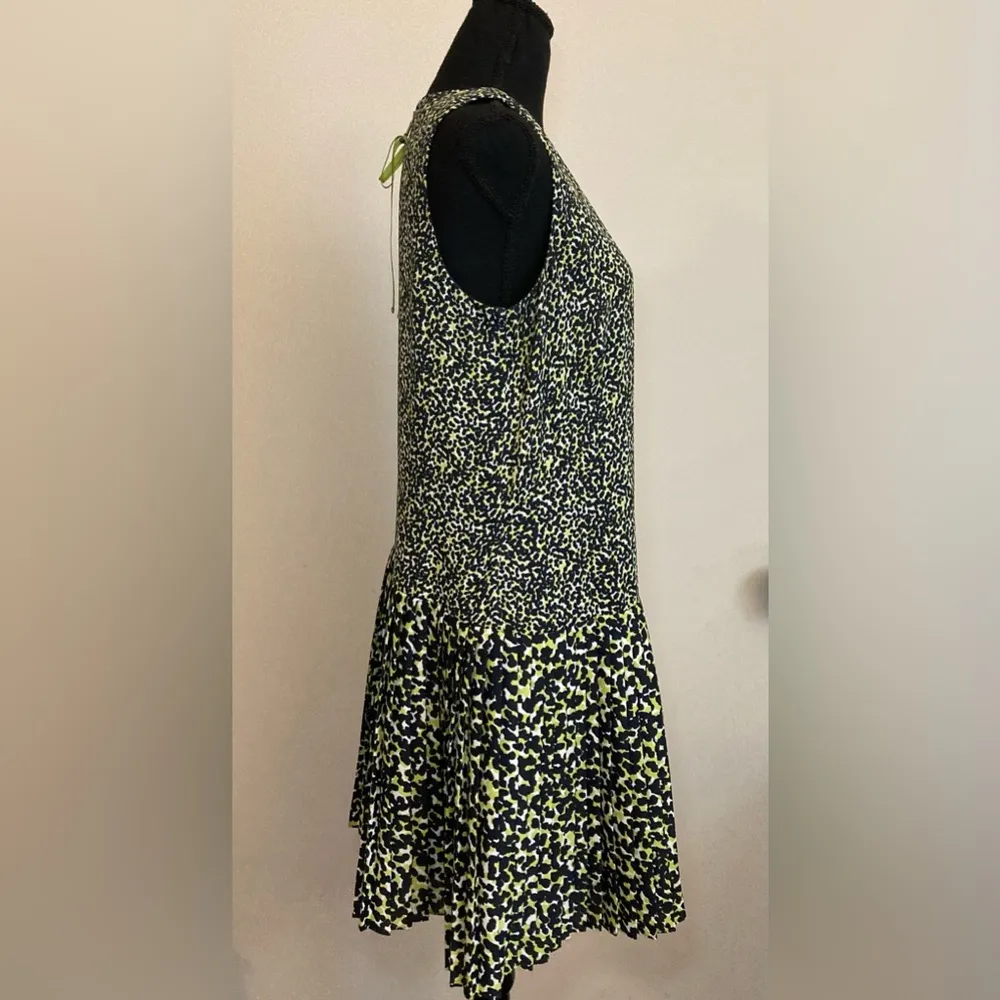 Loft- Leopard print, green, black and white dress‎ size 12p - Image 5