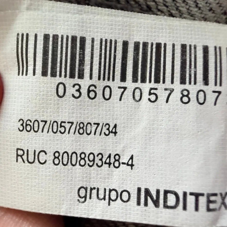 Zara Grey Straight Leg Jeans High-Rise Relaxed Fit Size 34 / US 2 - Image 6