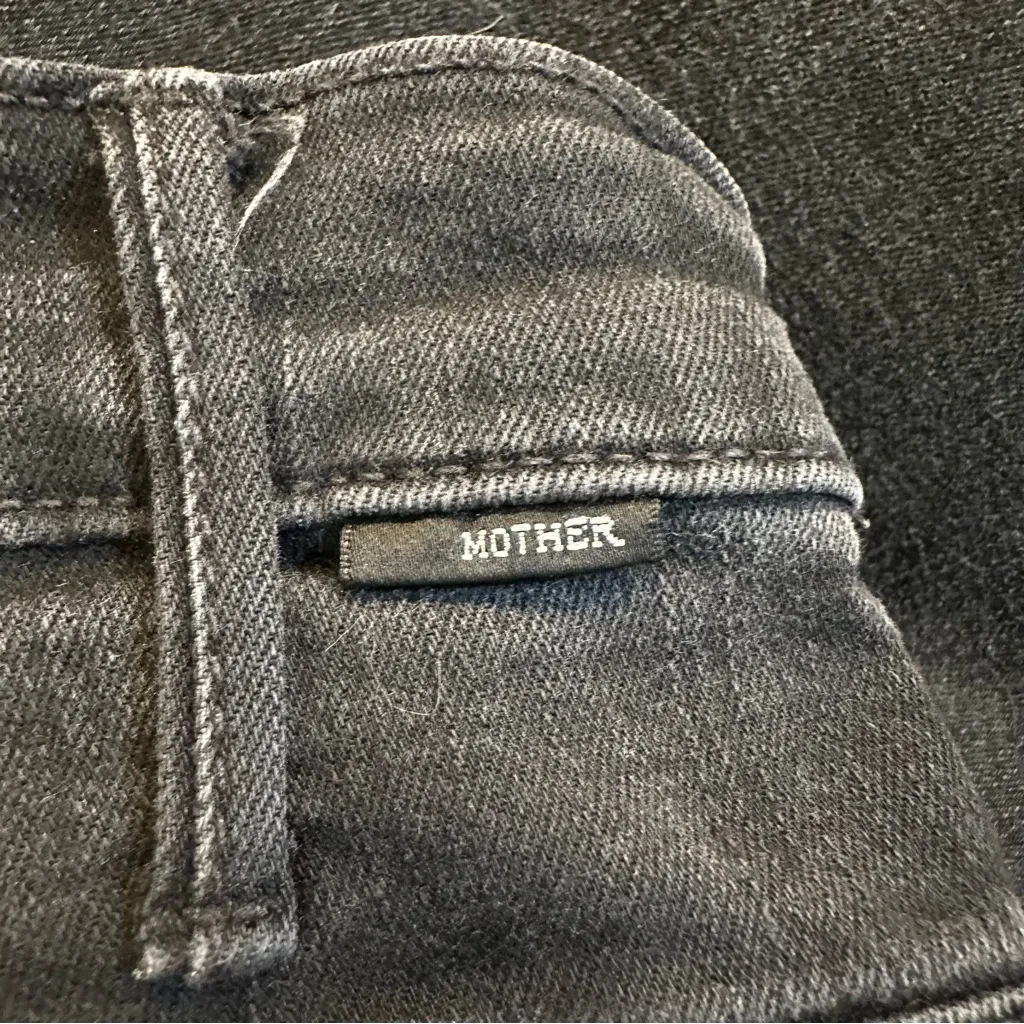 Mother Women's Not Guilty The Hustler Ankle Fray High Rise Jeans Size 29 Black - Image 8