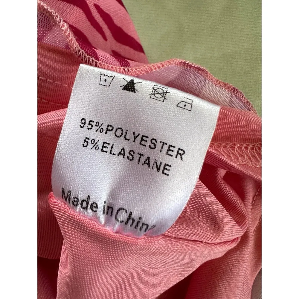 Princess Polly Lined Mesh Pink Zebra Stripes High Waisted Bodycon Mini Skirt 2 - Image 8