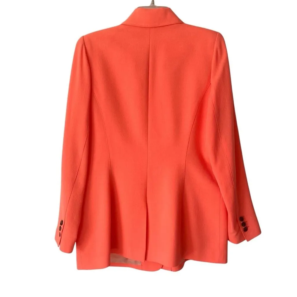 Smythe Tailored Blazer Neon Tangerine Revolve Size 14 Orange - Image 6