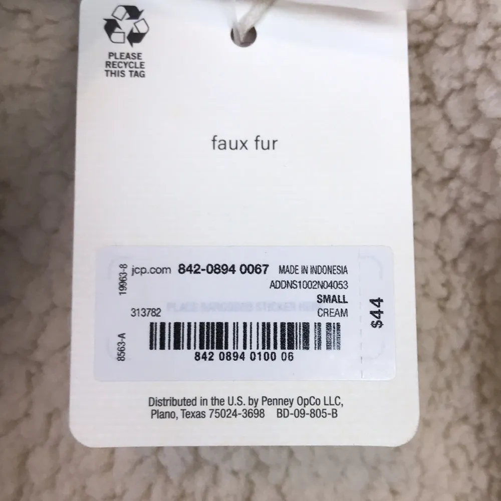 NWT A.N.A. Women’s Faux Fur Sherpa Teddy Fleece Ivory Quarter Button-Up Sweater - Image 8