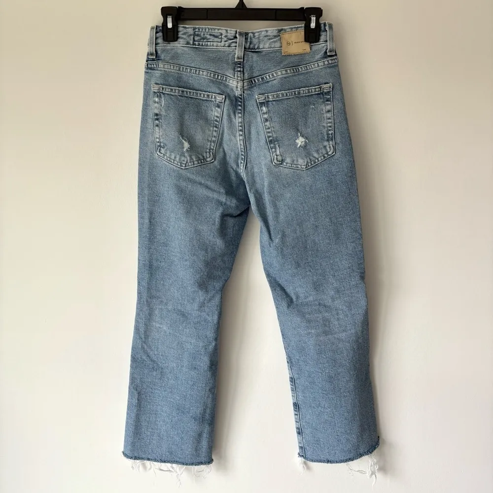 AG Adriano Goldschmied Kinsley High Rise Pop Crop Jeans Aged Denim 23 Years - Image 11