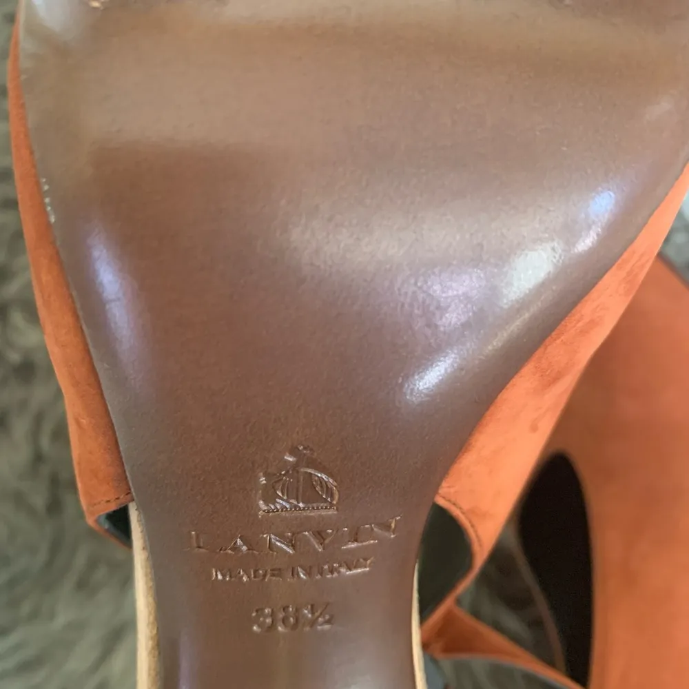 Lanvin slingback suede sandals Brown Size 8.5 - Image 8