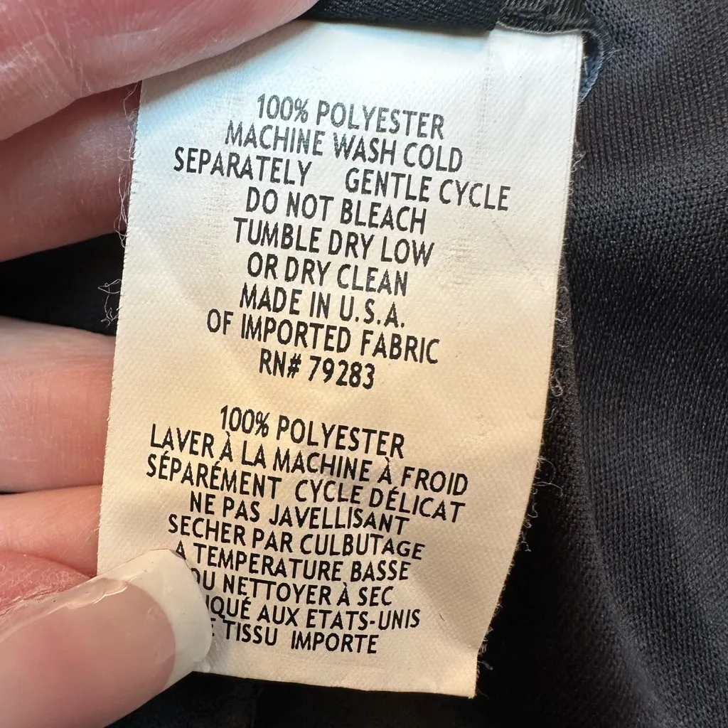 Alex Evenings Elegant Black Maxi Skirt Plus Size 2X Chiffon Gothic Formal Chic - Image 7