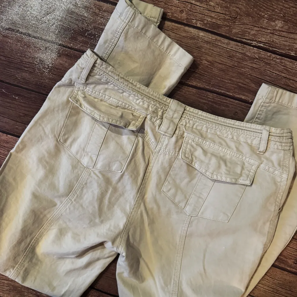 🤍 Brandy Melville Tan Cargo Pants – One Size – Utility Pockets 🤍 - Image 6