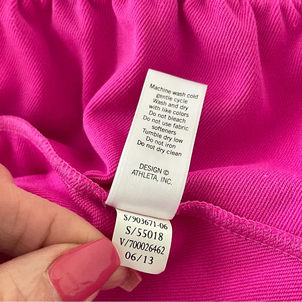 Athleta Neon Pink Circuit Rushed Full Zip Hoodie Jacket XS - Image 11