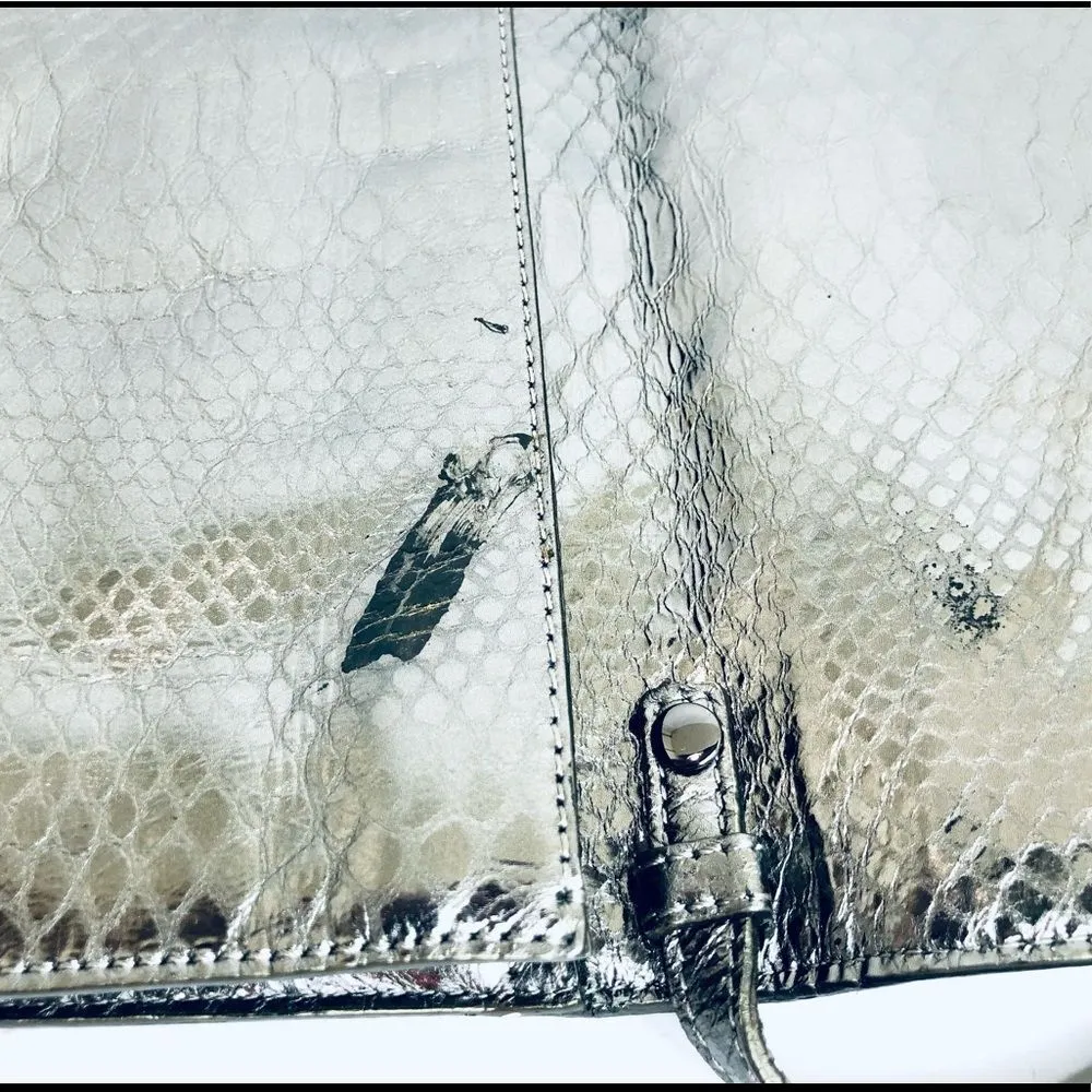 Michael Kors  Tilda Python-Embossed Clutch Bag - Image 10