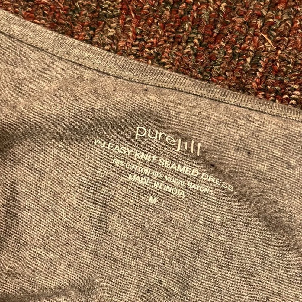 Pure hill PJ easy knit dress M Gray Size M - Image 5