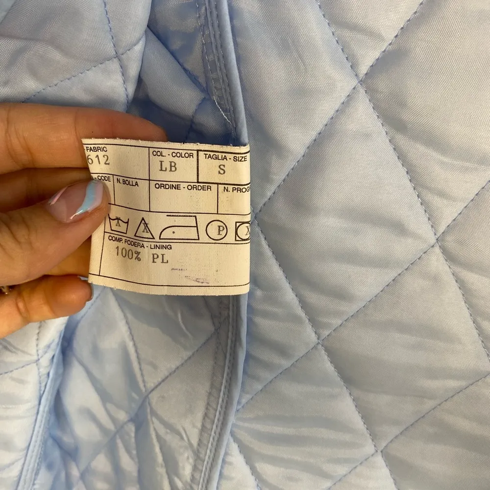 Dooney & Bourke  blue quilted jacket size small - Image 5