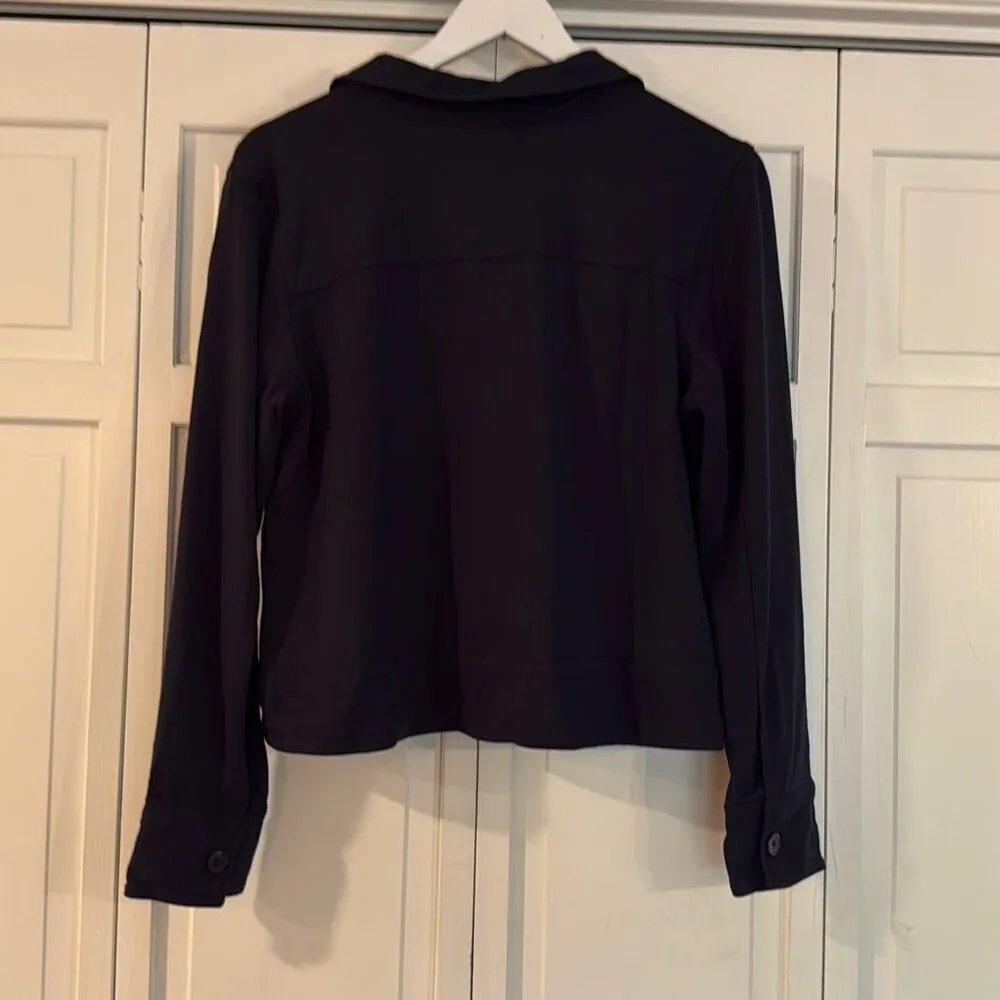 J. Jill wearever collection navy light knit jacket small Blue Size M - Image 8