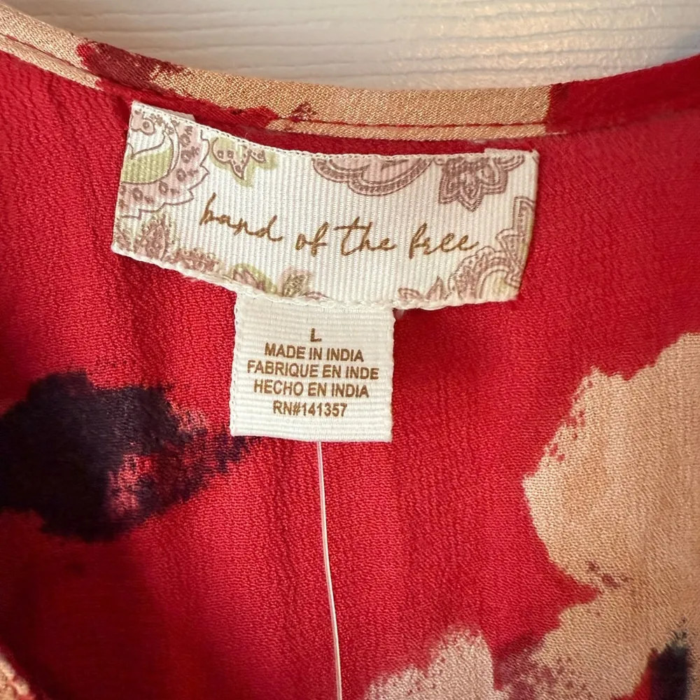 BAND OF THE FREE WOMEN'S DOLLY MINI DRESS NWT LARGE Red - Image 4