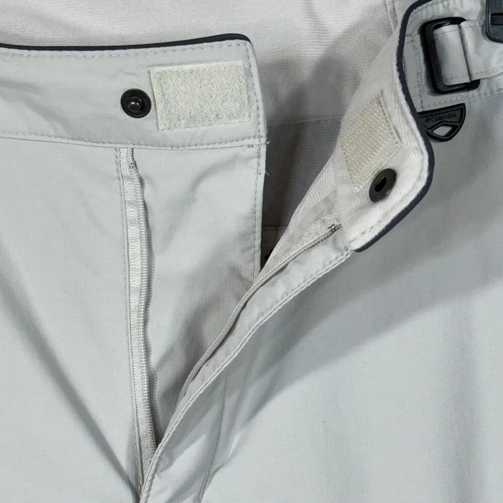 Columbia Women’s Small Vertex Ski Pants Snowboard Gaiters Zip-Fly Pockets Gray - Image 8