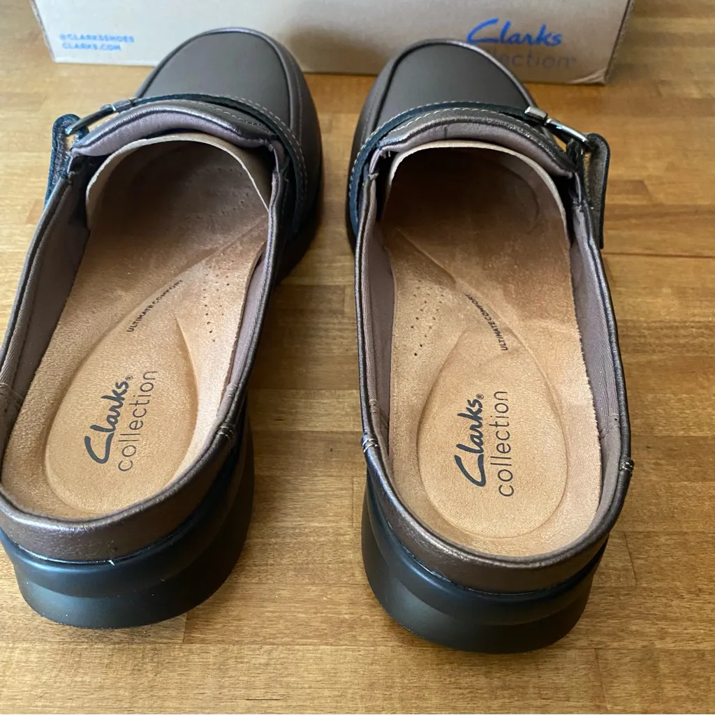 Clarks Amelia leather Slip-On Loafers 10 - Image 2