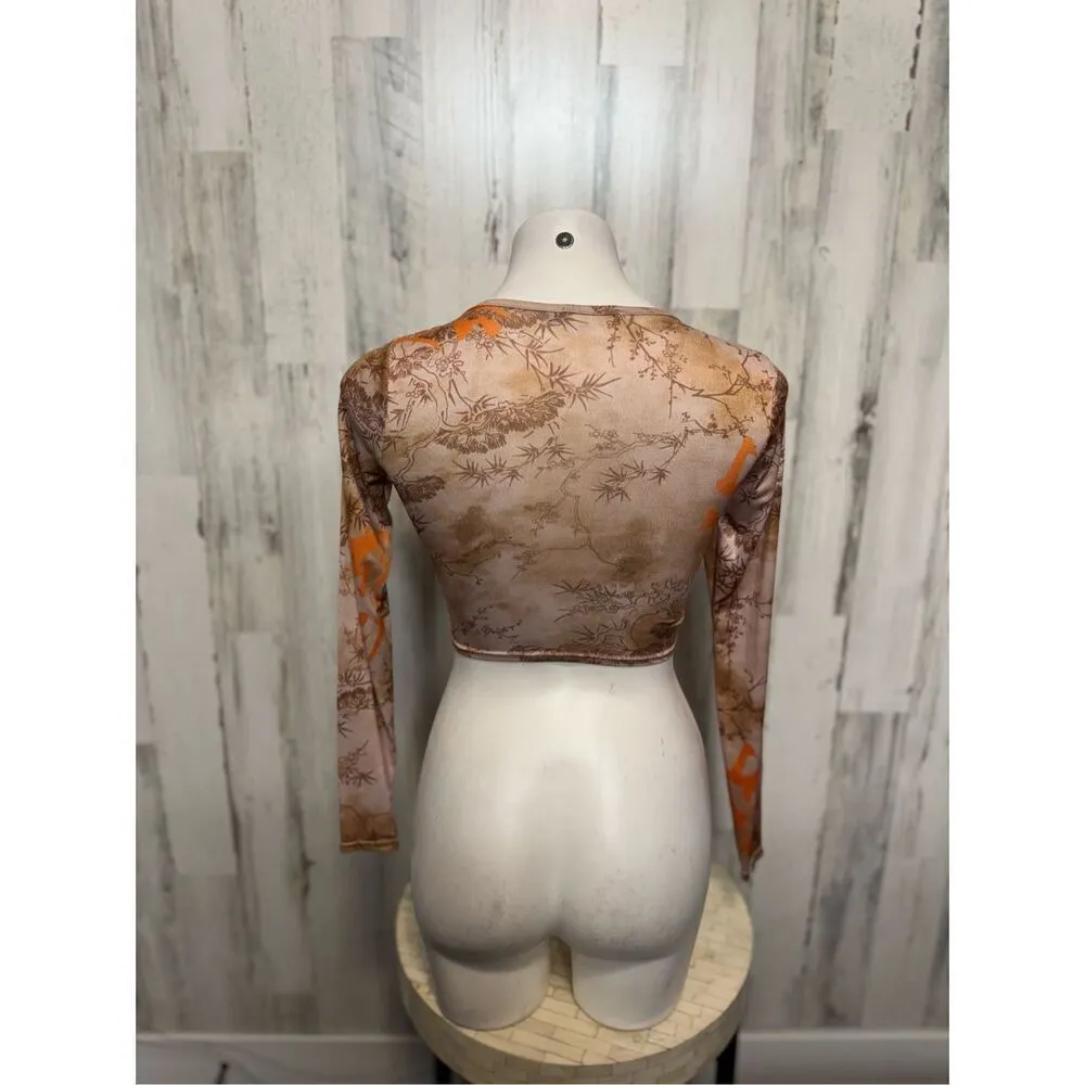 PrettyLittleThing brown crop top - Image 4