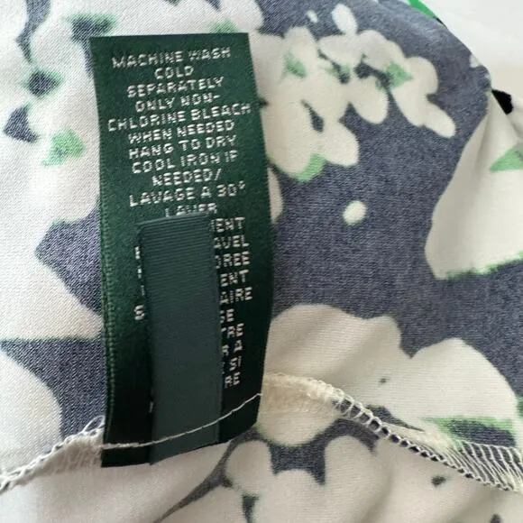 Lauren Ralph Lauren Floral Faux Wrap Jersey Sheath Spring Dress Size‎ 8 NWT - Image 5