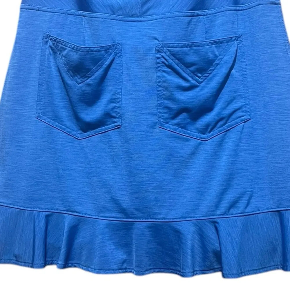 Jofit Blue Polyester & Spandex Millie Long Ruffled Hem Golf Skort Size Small - Image 6