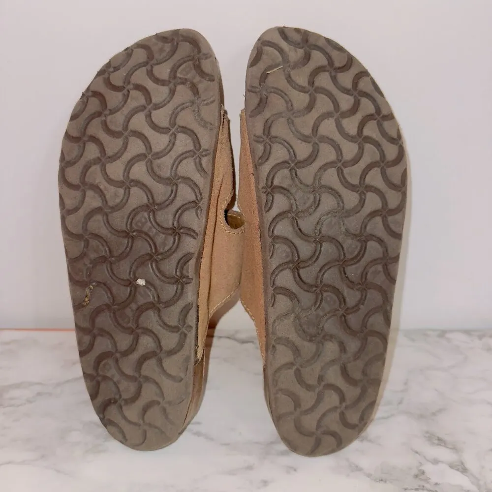 Bjorndal Brown leather Double Buckle Strap Slip On Shoes size US 8 - Image 6