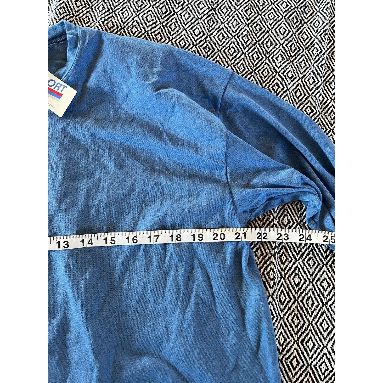 Decosport 3/4 Sleeve Single Stitch VTG 90s One Size T - Image 7