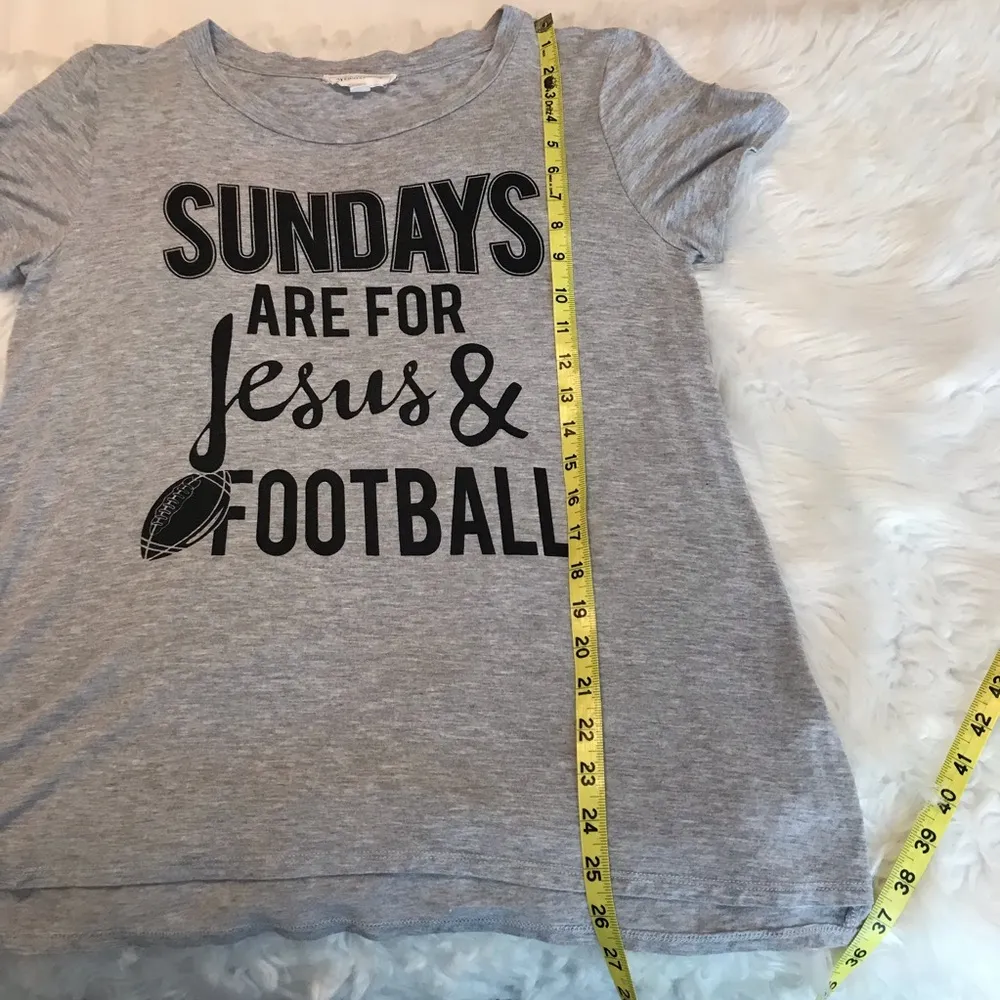 Sundays are for Jesus & Football top gray medium - Image 6