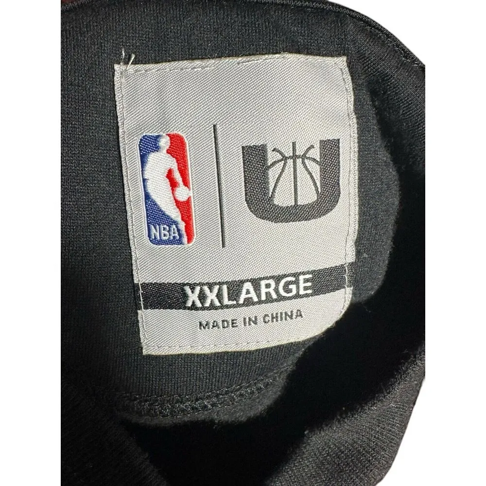 Vintage NBA Chicago Bulls Size XXL Womens Leopard Print Sleeve Sweatshirt UV14-1 - Image 2