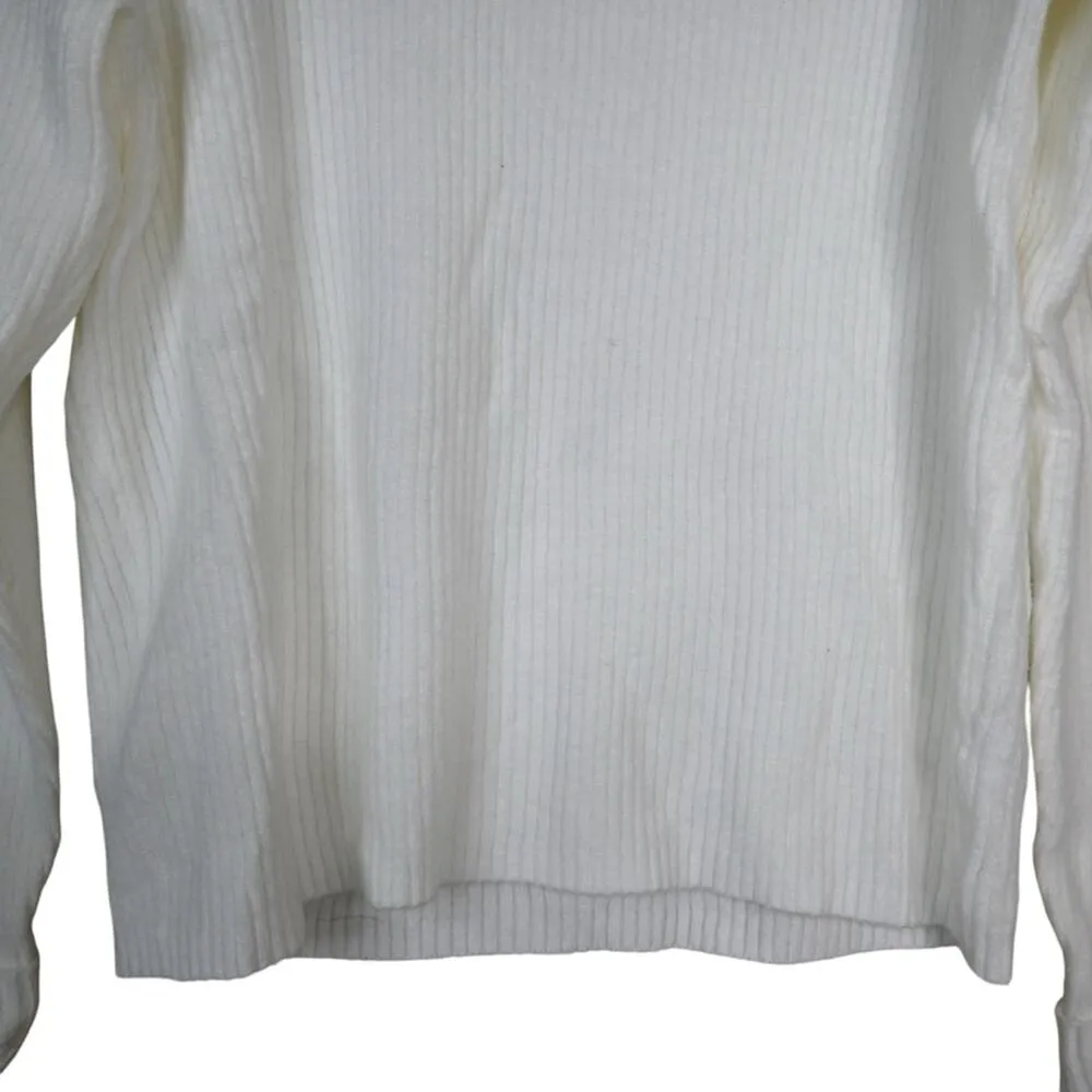Amazon Womens L Winter White Mock Neck Sweater NEW - Image 5