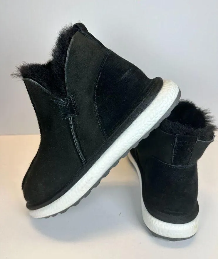 Bernie Mev Women's Sharlene Size 8.5 Black Shearling Cozy Ankle Booties NWOB - Image 4