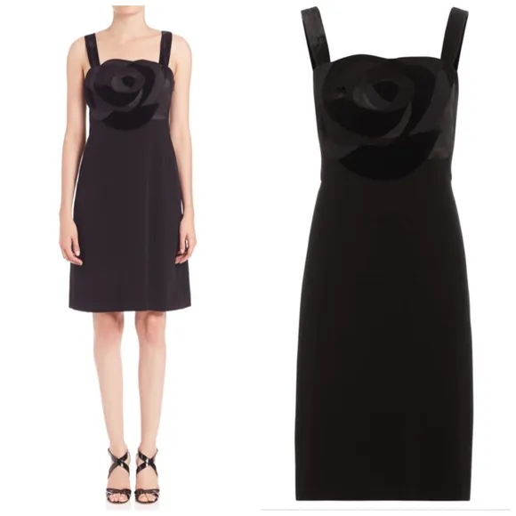 Diane Von Furstenberg NWT DVF Darling Crepe and Velvet Dress - Image 2