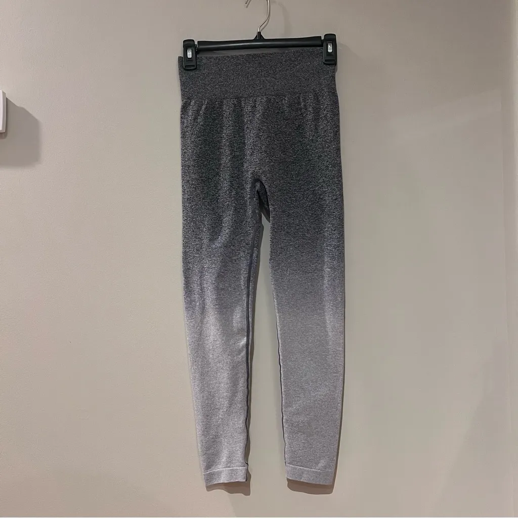 Gray Ultra Soft High Waisted Seamless Leggings - Image 2