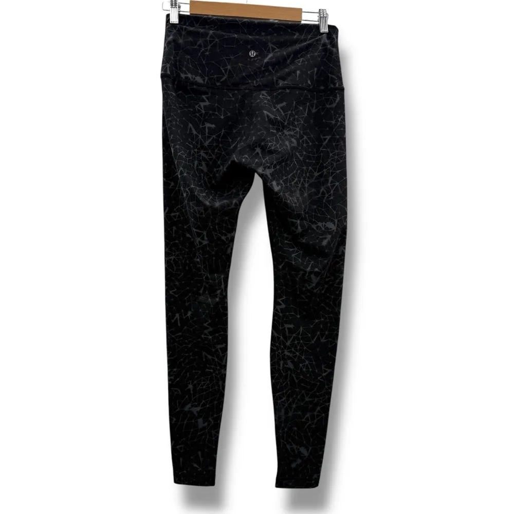Lululemon Wunder Under Crop II *Full-On Luon (Roll Down) Star Crushed Coal Black - Image 4