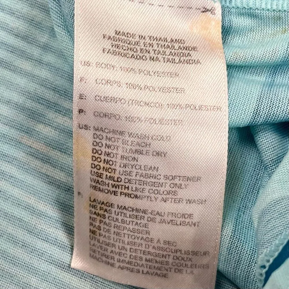 Adidas Striped Active Wear Tank Top Large - Image 10