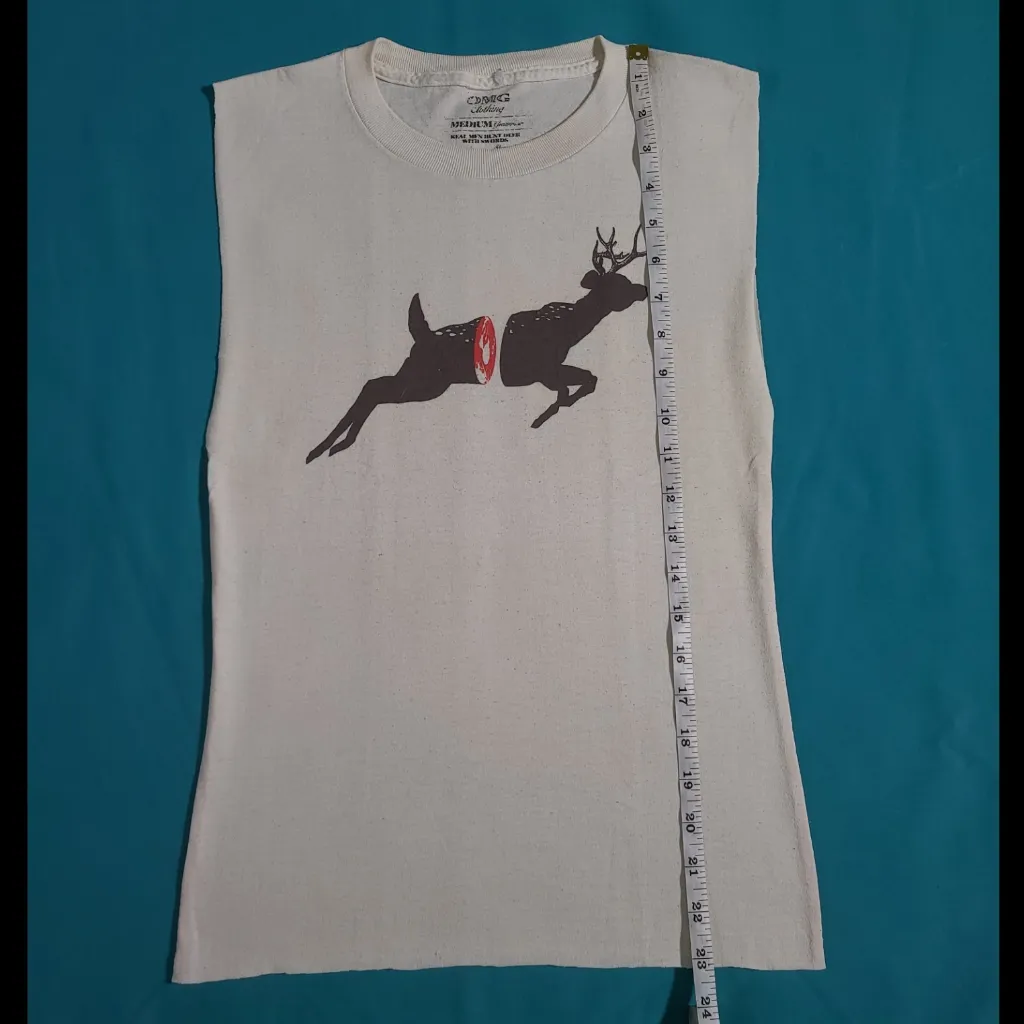 Threadless real men hunt deer with swords tee - Image 4